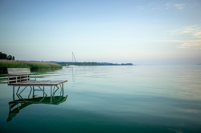 Swimming at Lake Balaton