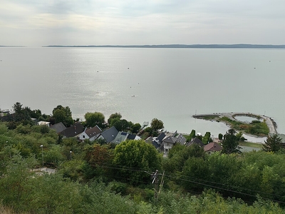 View from Magaspart near Balatonaliga across Lake Balaton