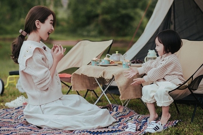 Illustrative image of camping and family time