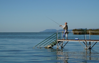 Fishing at Lake Balaton