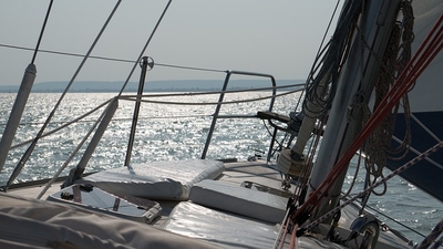 Sailing on Lake Balaton