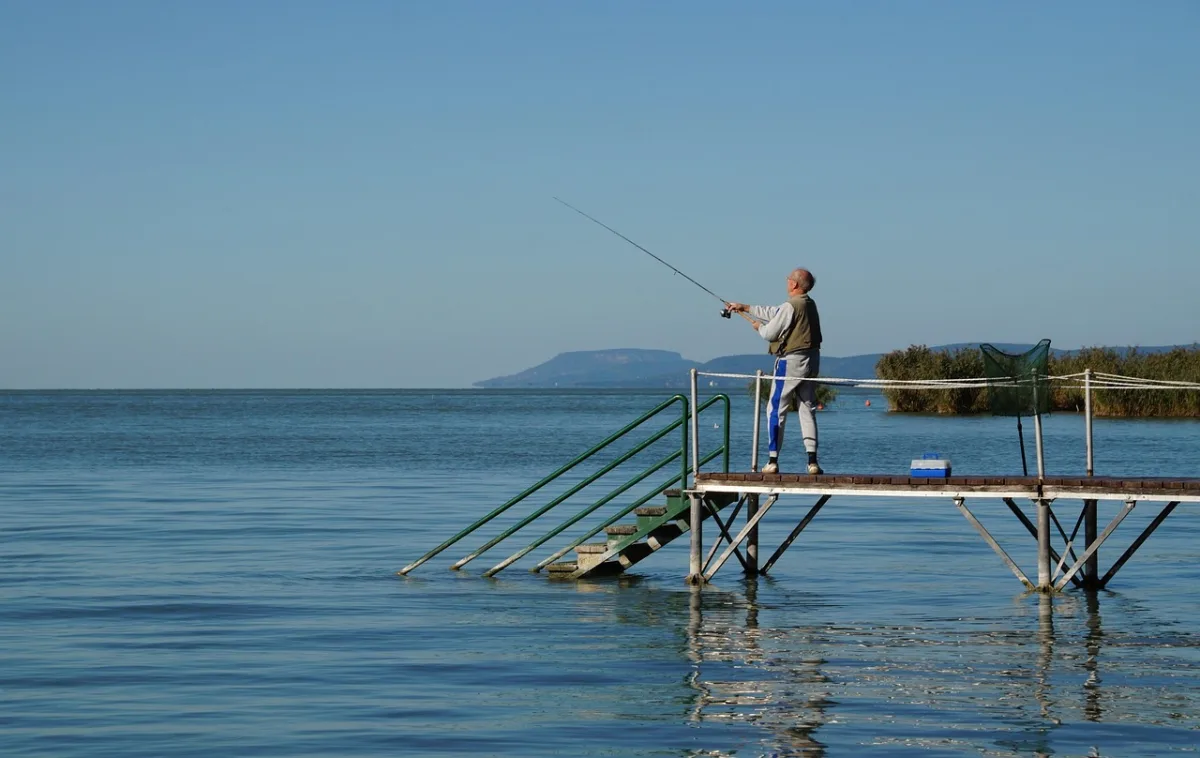 Fishing at Lake Balaton